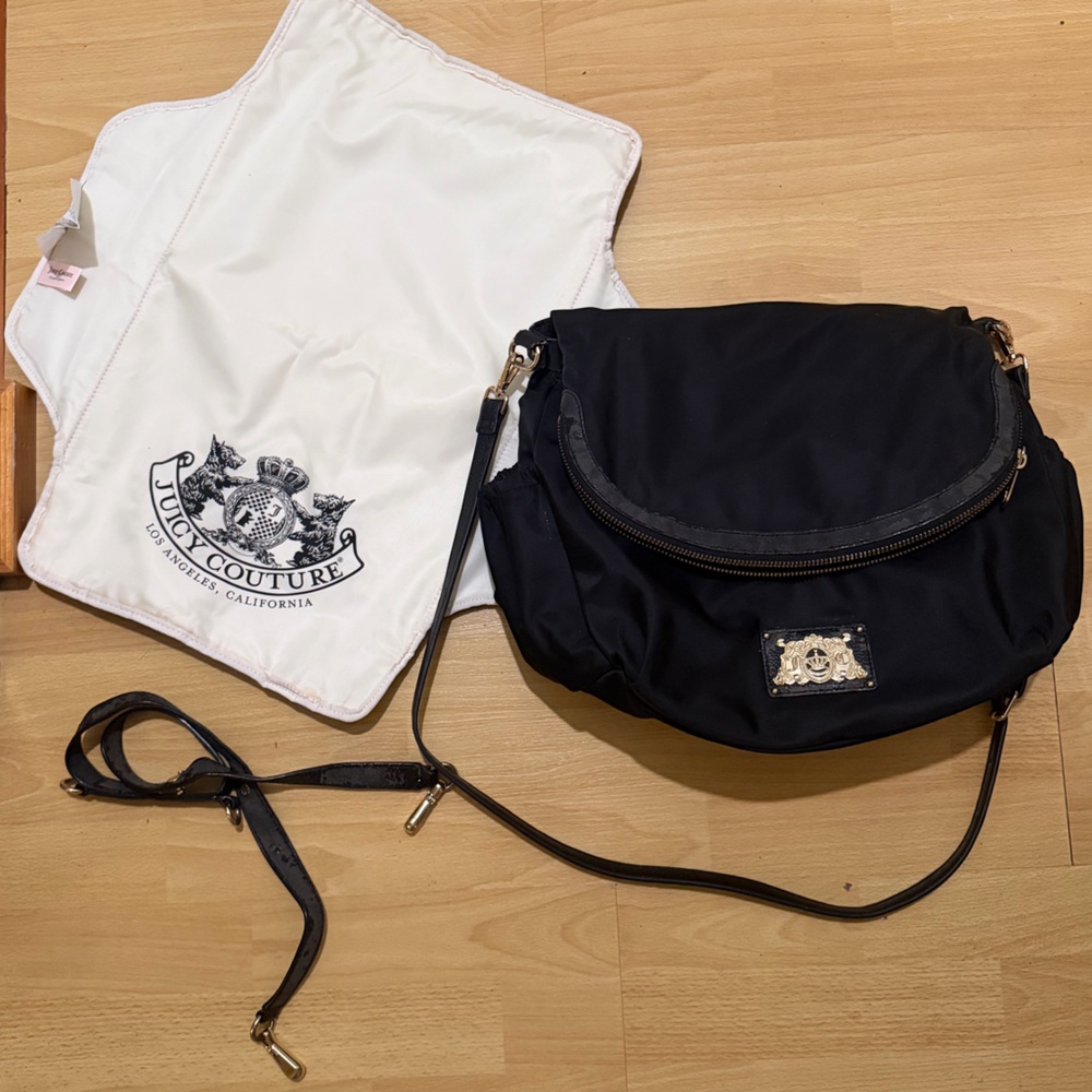 Juicy Couture Diaper Bag with Changing Mat